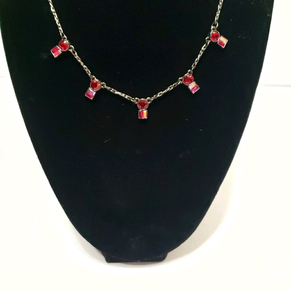 Givenchy Necklace with Red Crystals - Picture 3 of 7